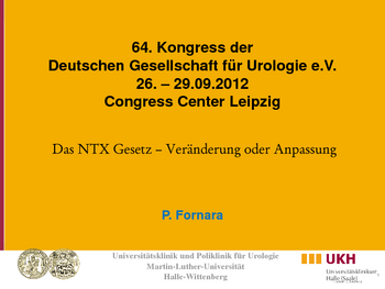Das NTX Gesetz - Veränderung oder Anpassung
