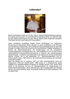 Lebenslauf Prof. Schönberger