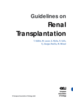 Guidelines on Renal Transplantation