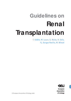 Guidelines on Renal Transplantation