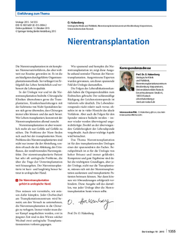 Nierentransplantation